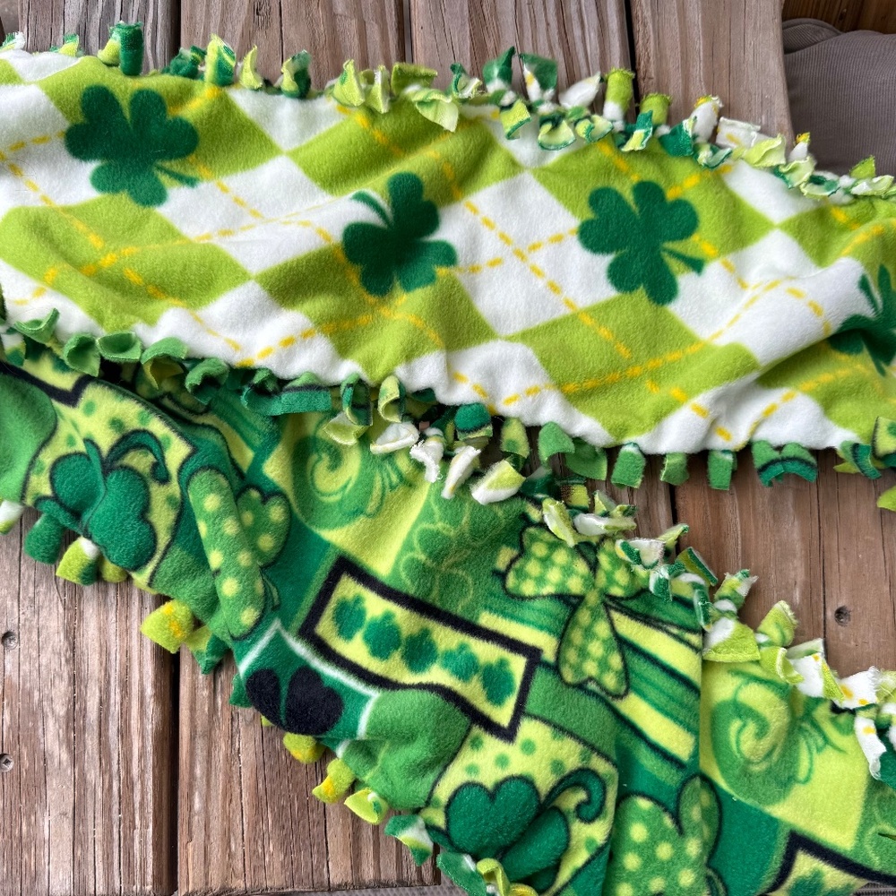 St Patrick’s Day handmade scarf